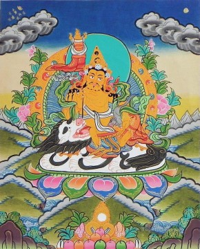  Buddhism Oil Painting - Jambala Thangka Buddhism